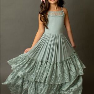 Joyfolie Girls Catrin seafoam maxi Dress size 10